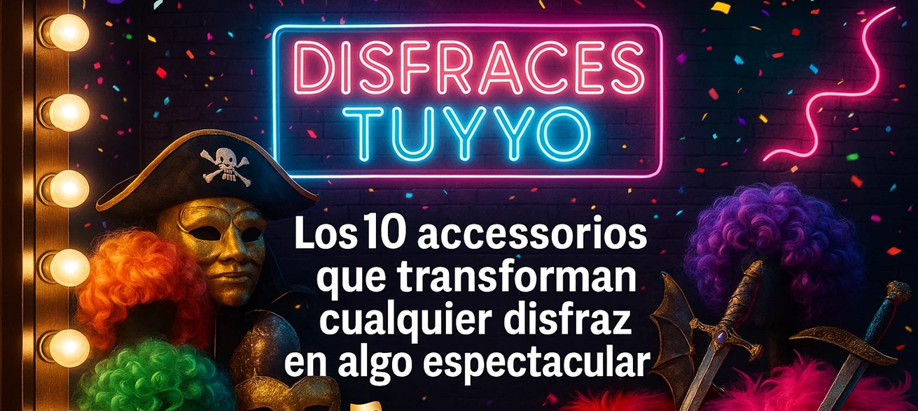 🎭 Los 10 accesorios que transforman cualquier disfraz en algo espectacular
