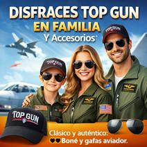 Disfraces Top Gun Familia