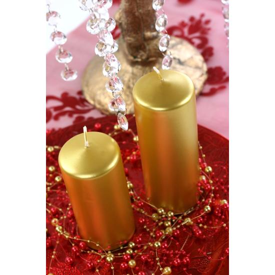 1 vela dorada (15x6 cm)