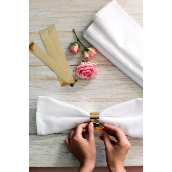 10 servilleteros dorados