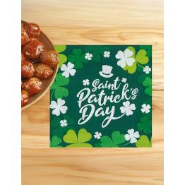 12 Servilletas Desechables San Patricio 16x16 cm