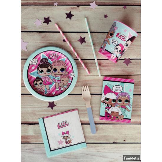 16 servilletas de coctel LOL Surprise (33x33cm) - LOL Friends