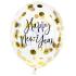 3 Globos con confeti Fin de Año Happy New Year (30 cm) - Jolly New Year