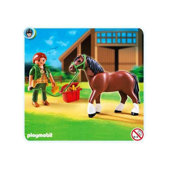 5108 Shire con Establo Rojo y Gris PLAYMOBIL