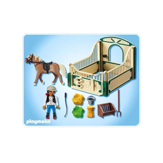 5109 Haflinger con Establo Verde y Beis PLAYMOBIL