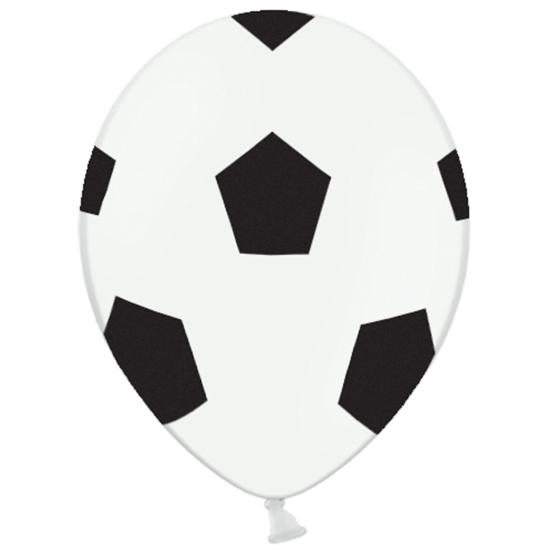 6 globos balón de fútbol (30 cm)