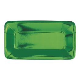 8 bandejas rectangulares verdes - Solid Colour Tableware