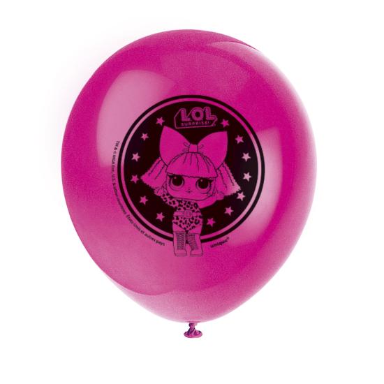 8 globos de látex LOL Surprise (47cm) - LOL Friends
