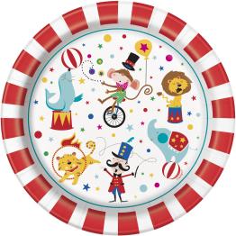 8 platos (23 cm) - Circus Carnival