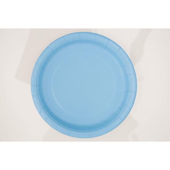 8 platos azul cielo (23 cm) - Línea Colores Básicos