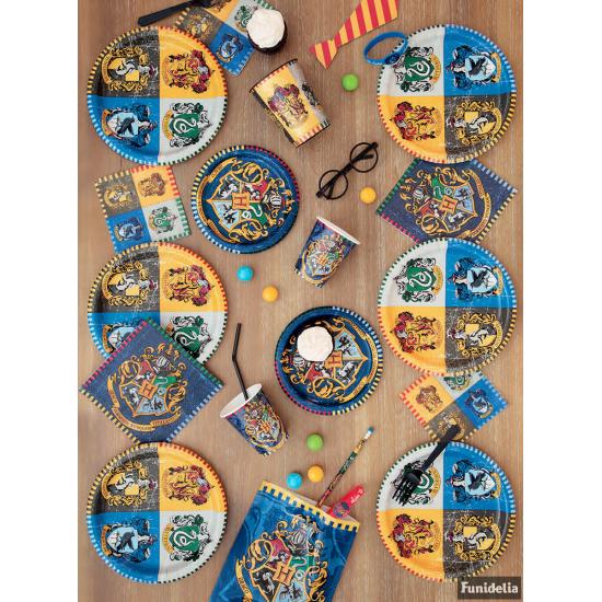 8 platos grandes Harry Potter (23cm) - Hogwarts Houses
