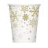 8 vasos - Silver & Gold Holiday Snowflakes