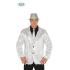 Chaqueta de lentejuelas plateada brillante para hombre