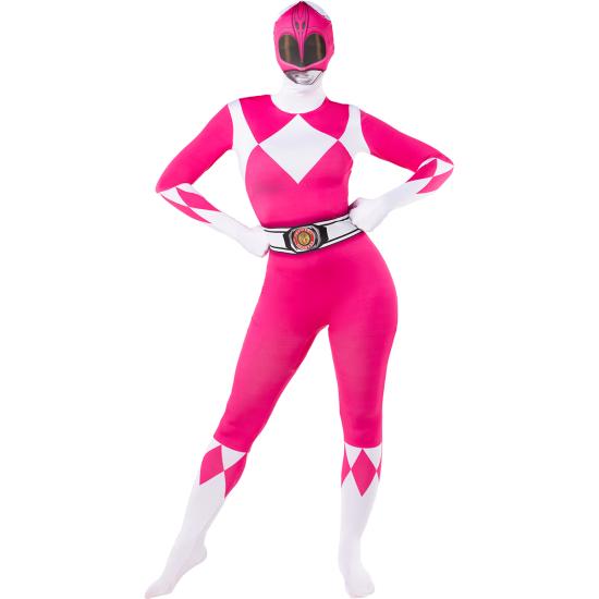 Disfraz Power Ranger rosa segunda piel