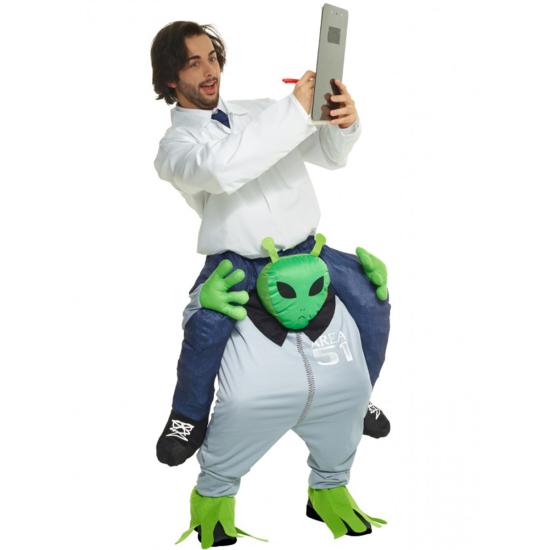 Disfraz a hombros de marciano para adulto