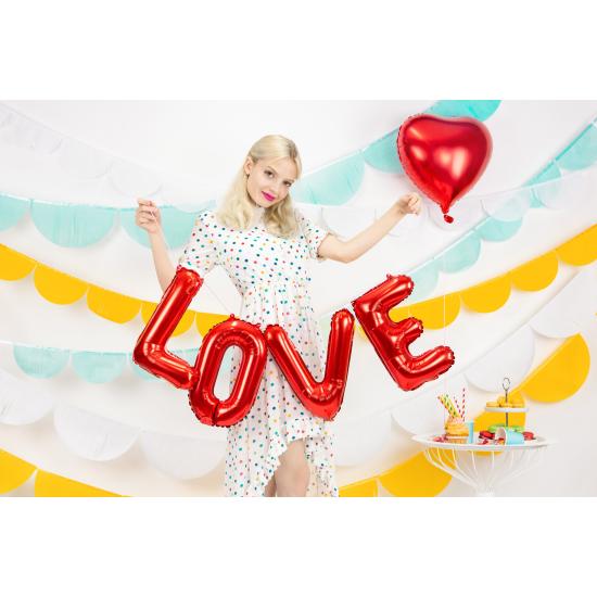 Globo foil "Love" rojo