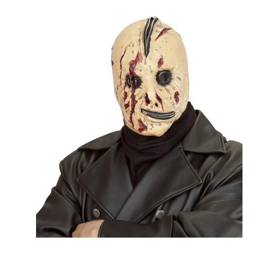 Máscara de sin rostro cremalleras