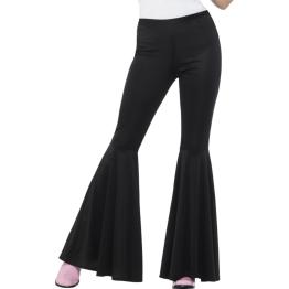 Pantalón acampanado negro para mujer