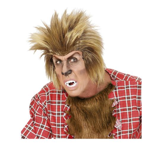 Peluca de hombre lobo rubia