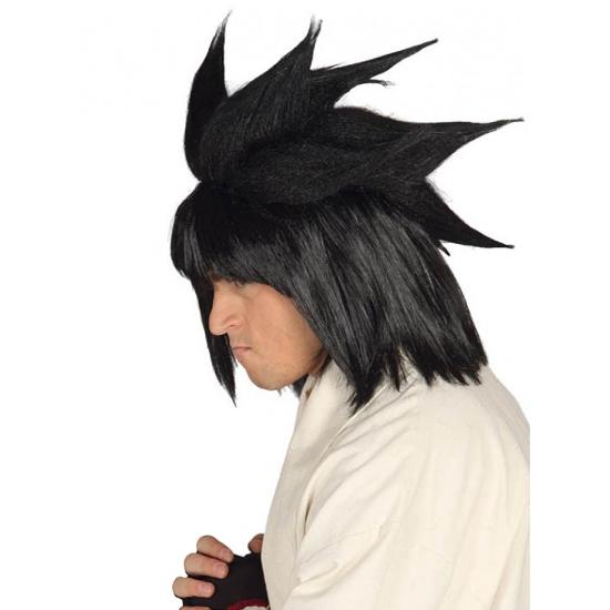 Peluca hombre manga negra