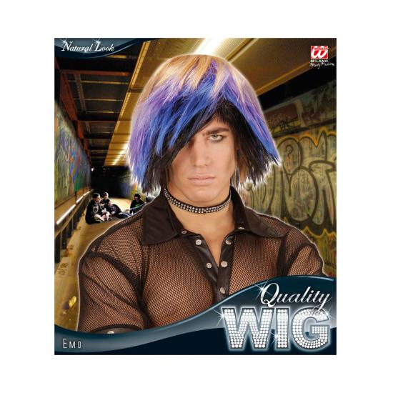 Peluca morada gótica para hombre