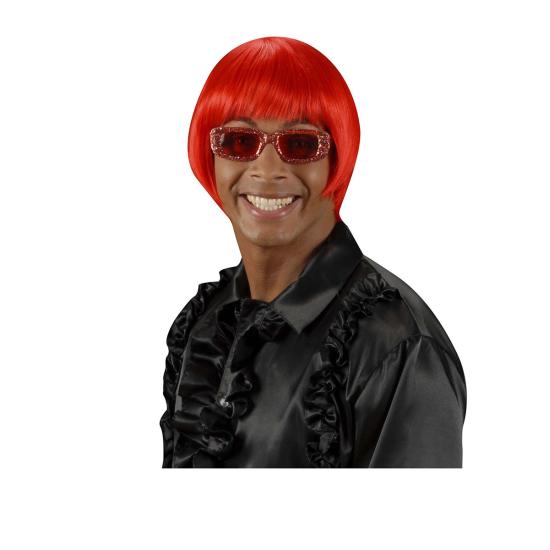 Peluca Rave roja