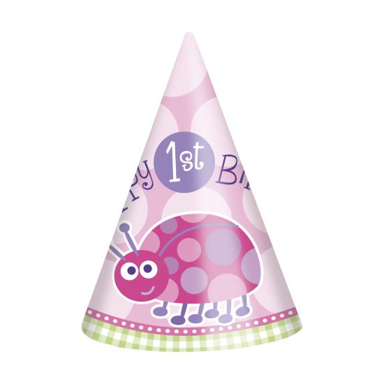 Set de 1º cumpleaños mariquita rosa