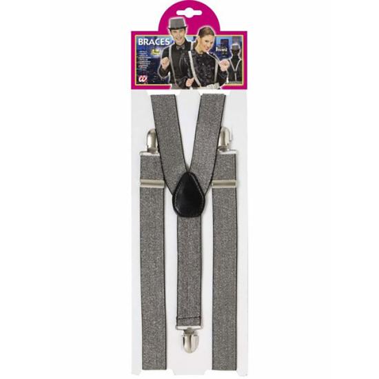 Tirantes de lúrex plateados