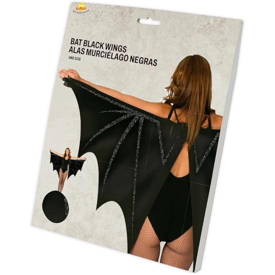 Alas de Murciélago y Telaraña (170x80 cm) - Accesorio para Disfraz de Ángel, Diablo y Demonio para Halloween y Fiestas de Disfraces - Ideal para Mujer Adulta