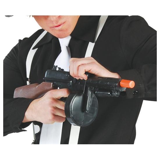 Ametralladora disfraz Ganster 50 cms con Sonido .