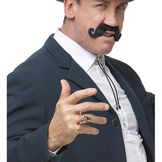 Anillo Dorado Calavera de Búfalo