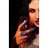 Anillo Féretro con Cruz Plateada - Accesorio Terrorífico para Halloween