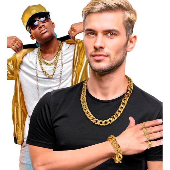 Anillos Oro Surtidos (Pack 4 Modelos) – Accesorio Top para Disfraz