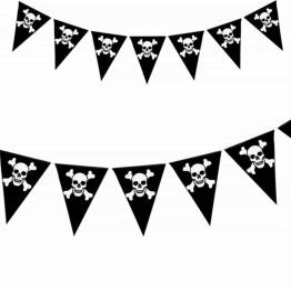 Banderines Piratas Calavera 6 m.