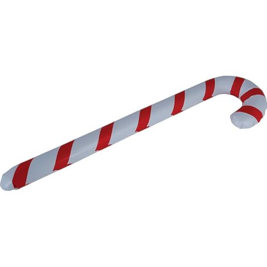 Bastón de Navidad Hinchable (90 cm) - Blanco y Rojo