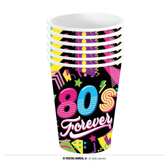 Bolsa 6 vasos años 80 240 ml 9 cms