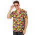 Camisa Hawaiana Flores Amarilla