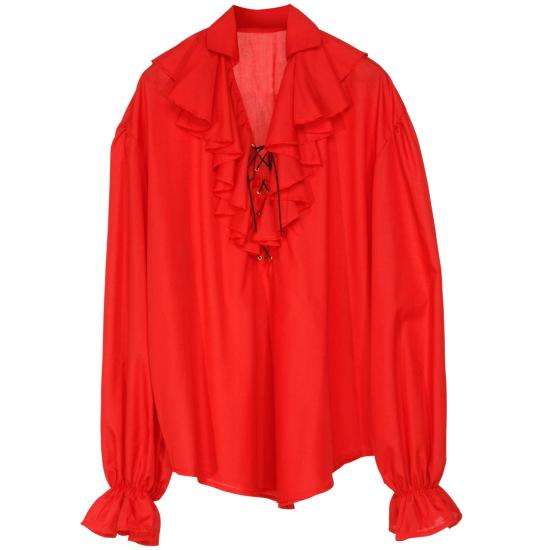 Camisa Pirata/Renacentista Roja Muje