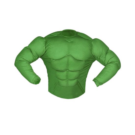 Camisa Disfraz de Superhéroe Músculos Hulk
