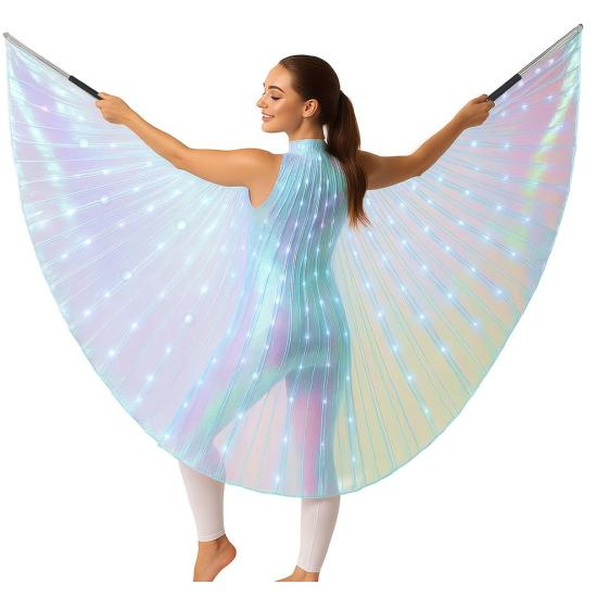 Capa iris con varillas y luz LED – 140 cm