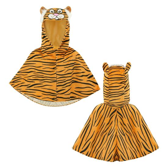 Capa-poncho de Tigre para bebé (talla 98, 1-2 años)