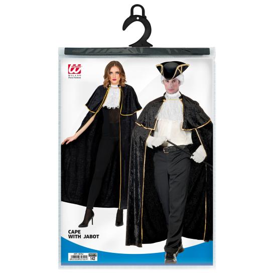 Capa Veneciana con Chorreras Lujo Terciopelo de 142 cm