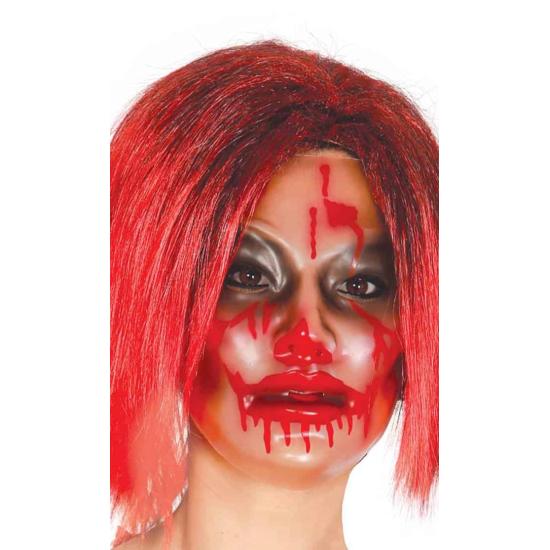 Careta Transparente Mujer sangre