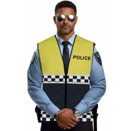 Chaleco de Policía Amarillo para AdultoS