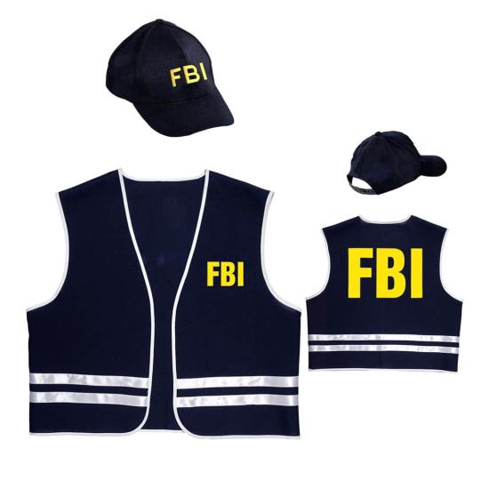 Chaleco y Gorra de Inspector F.B.I