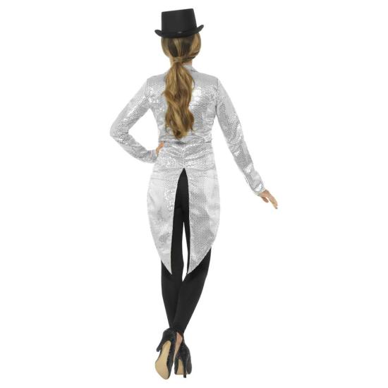 Chaqueta Lentejuelas Plateada adulta