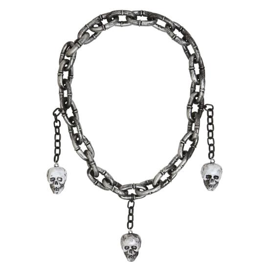 Collar Cadenas con Calaveras de Terror