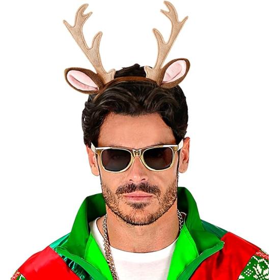 Diadema de Reno para Adultos – Orejas y Cuernos de Fieltro (Widmann)