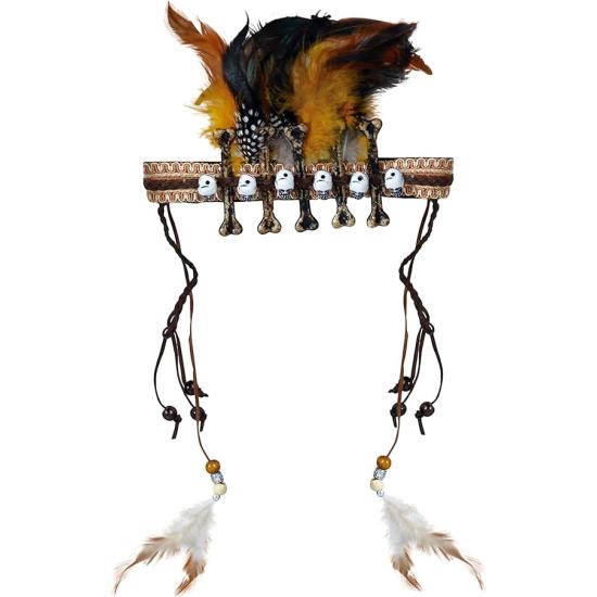 Diadema Voodoo con Plumas
