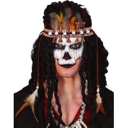 Diadema Voodoo con Plumas